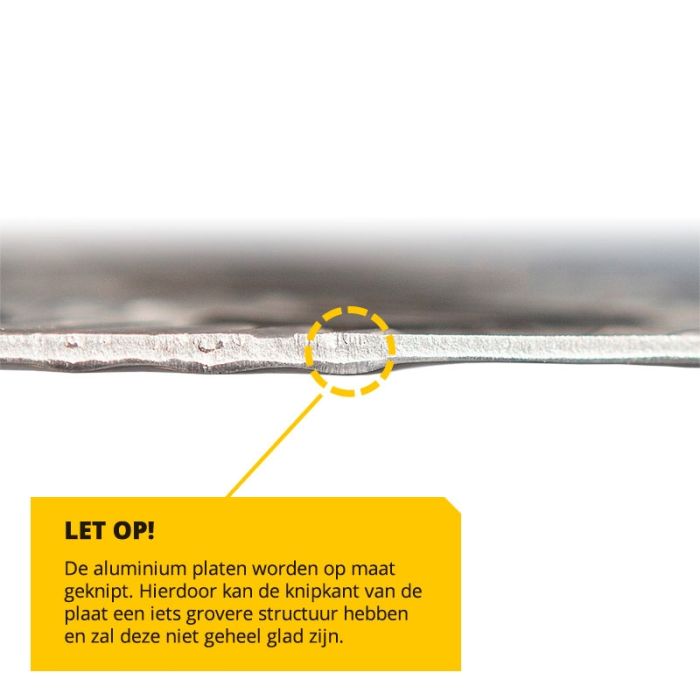 Traanplaat 5-traans - Aluminium op Maat