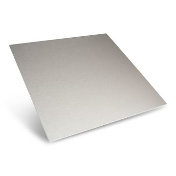 Vlakke aluminium plaat RVS look